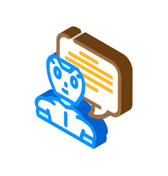 Communication Chat Bot Isometric Icon