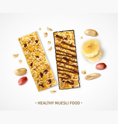 Healthy Cereal Bars Background