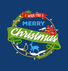 Wish You A Merry Christmas Greeting Card