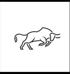 Angry Bull Or Taurus Logo Mascot