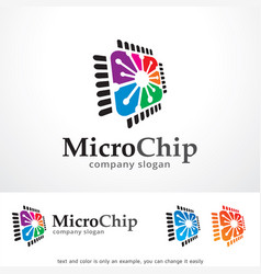 Micro Chip Logo Template Design