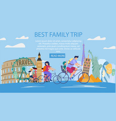 Family Vacation In Foreign Country Webpage