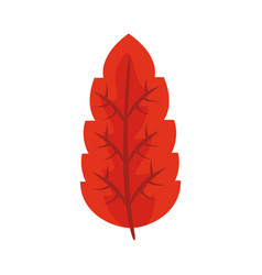 Autumn Serrated Leaf Flat Style Icon