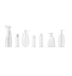 Cosmetic Bottles Empty Clean White Plastic