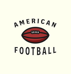 American Football Vintage Style Logo Template