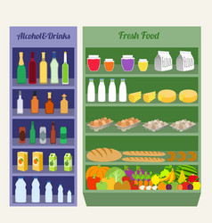 Supermarket Shelves Flat