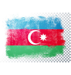 Vintage Grunge Style Flag Of Azerbaijan