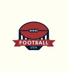 Football American Vintage Style Logo Template