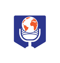 Global Podcast Logo Design