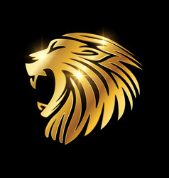 Golden Luxury Lion Sign