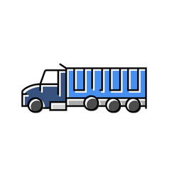 Gravel Truck Civil Engineer Color Icon