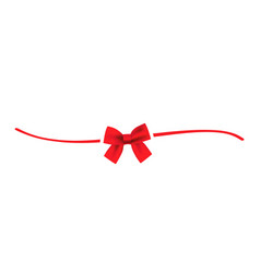 Hand Drawn Divider Shape Red Bow