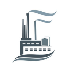 Industry Factory Plant Building Graphic Icon