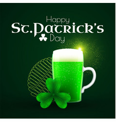 St Patrick S Day Poster Template With Shamrock