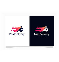 Trucking Delivery Logo Fast Truck