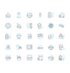 Well Being Linear Icons Set Health Wellness