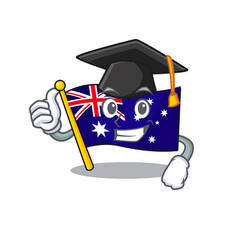 Graduation Australian Cartoon Flag Kept