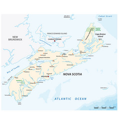 Map Canadian Province Nova Scotia