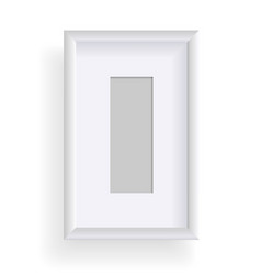 Photo Frame Isolated On White Rectangular