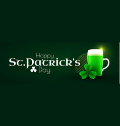 St Patrick S Day Poster Template With Shamrock