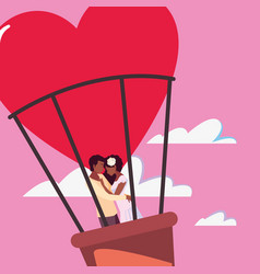 Couple Romance Travel Hot Air Balloon