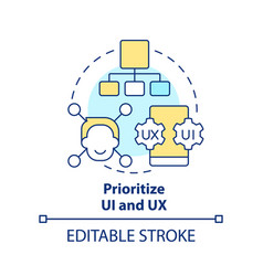 Prioritize Ui And Ux Concept Icon