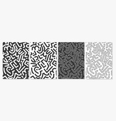 Abstract Black And White Geometric Pattern