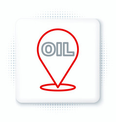 Line Refill Petrol Fuel Location Icon Isolated On