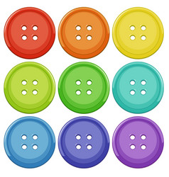 Set of colorful buttons Royalty Free Vector Image