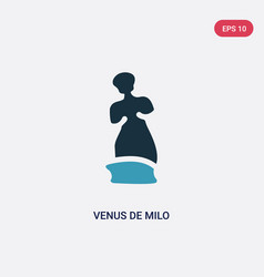 Two Color Venus De Milo Icon From Museum Concept