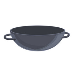 Empty Wok Pan Icon Cartoon Style