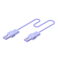 Internet Lan Cable Icon Isometric Style