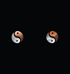 Modern 3d Yin Yang Or Shaolin Logo Design