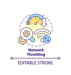 Network Throttling Concept Icon