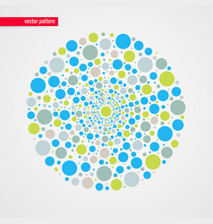 Abstract Blue Green Beige Bubbles Pattern Circle