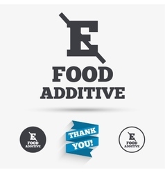 Food Additive Sign Icon Without E Symbol