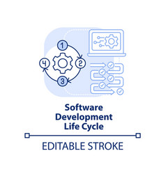 Software Development Life Cycle Light Blue