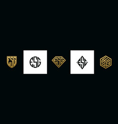 Initial Letters Esg Logo Designs Bundle