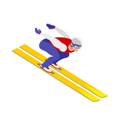 Jumping Skiing Icon