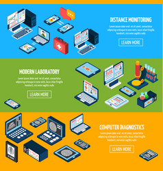 Telemedicine Isometric Banners