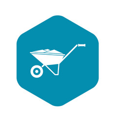 Wheelbarrow Icon Simple Style