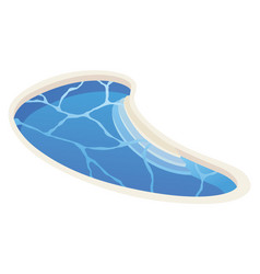 Swimming Pool Isometric Home Icon Web