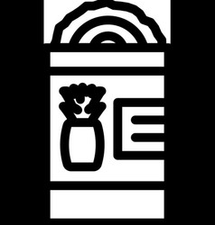 Canned Pineapple Line Icon