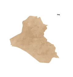 Old Vintage Paper Textured Map Of Iraq Country