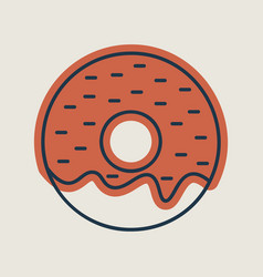 Donut Icon Fast Food Sign Graph Symbol