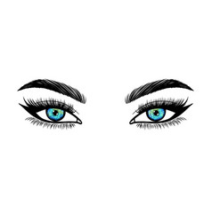 Hand Drawn Female Eyes