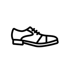 Oxford Shoe Icon Outline