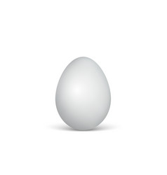 White Egg On A White Background Healthy Food