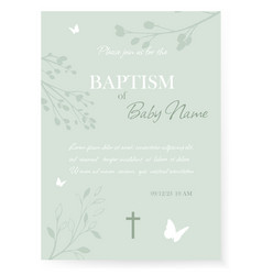 Baptism Invitation Card