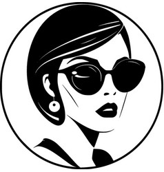 Fashion Girl - Minimalist And Flat Logo